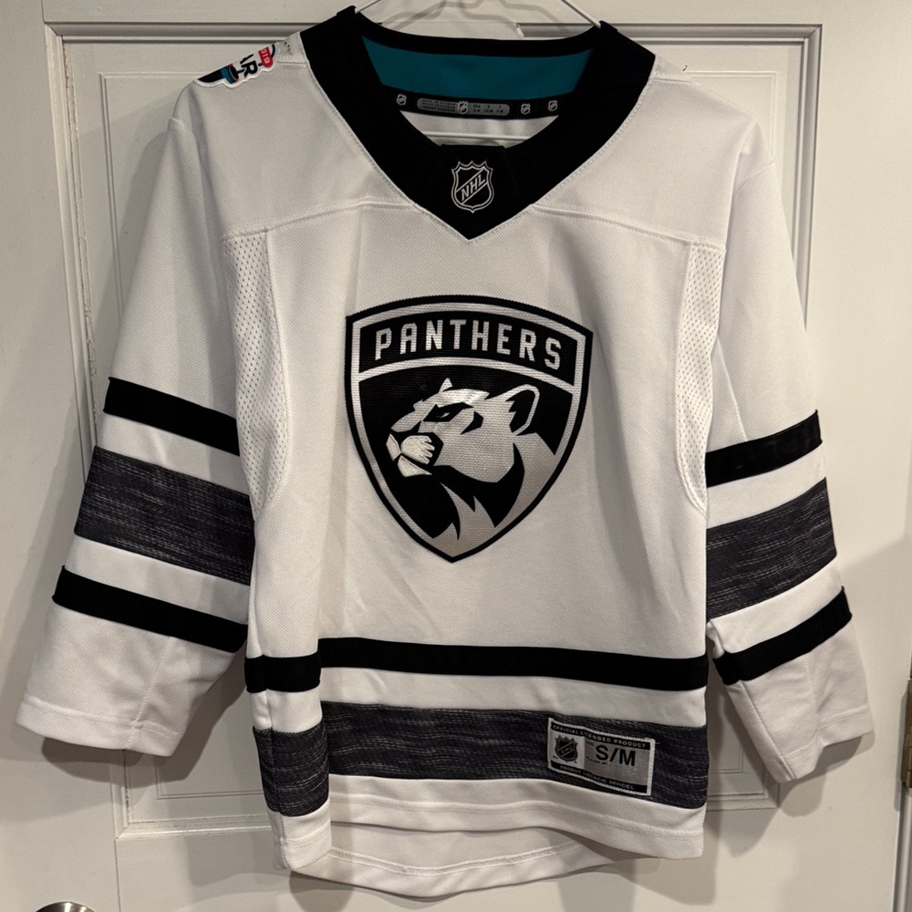 Panthers White and Black Hockey Jersey